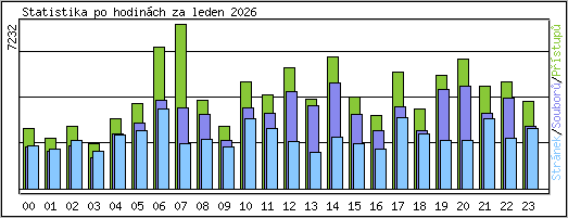 Statistika po hodin�ch
